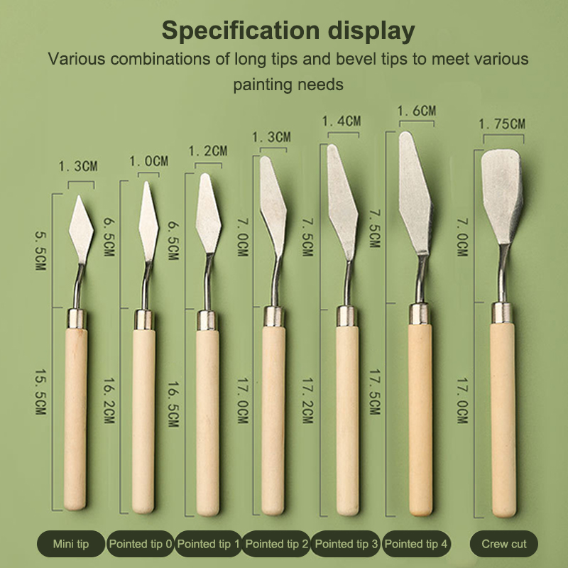 【Happy】7Pcs/Set Stainless Stee - đánh giá và giá Painting Knife Palette