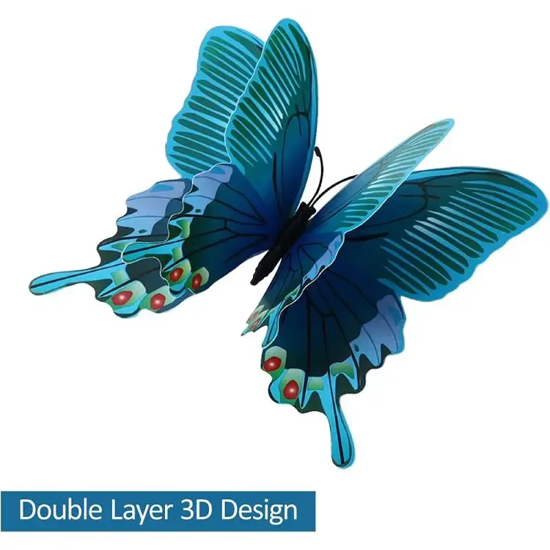 12pcs 3D Colorful Butterfly Wa - đánh giá và giá Art And Craft For Nursery