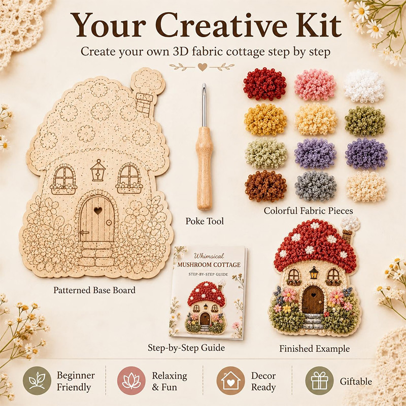 3D Fabric Poke Art DIY Craft K - đánh giá và giá Art Craft Bakery