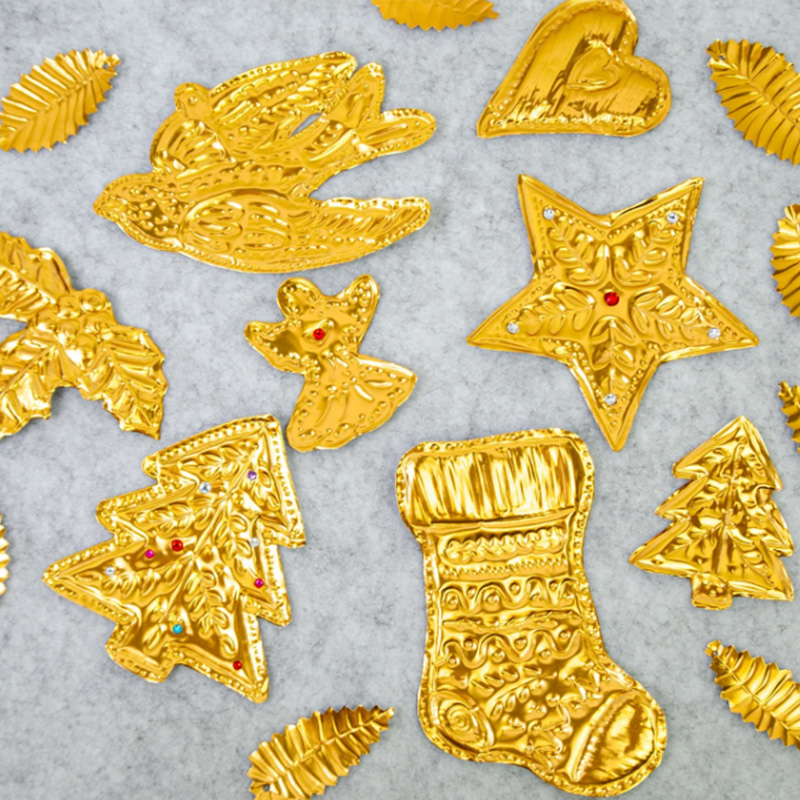 DIY Gold Foil Art Relief Chris - đánh giá và giá Art Craft For Christmas