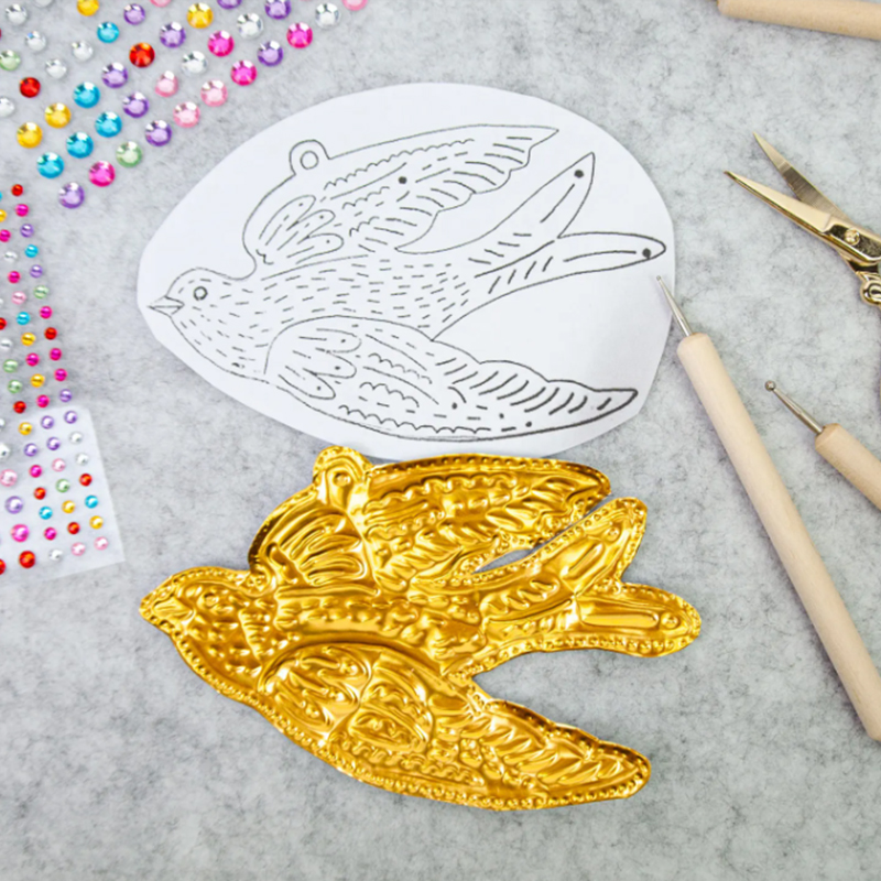DIY Gold Foil Art Relief Chris - đánh giá và giá Art Craft For Christmas