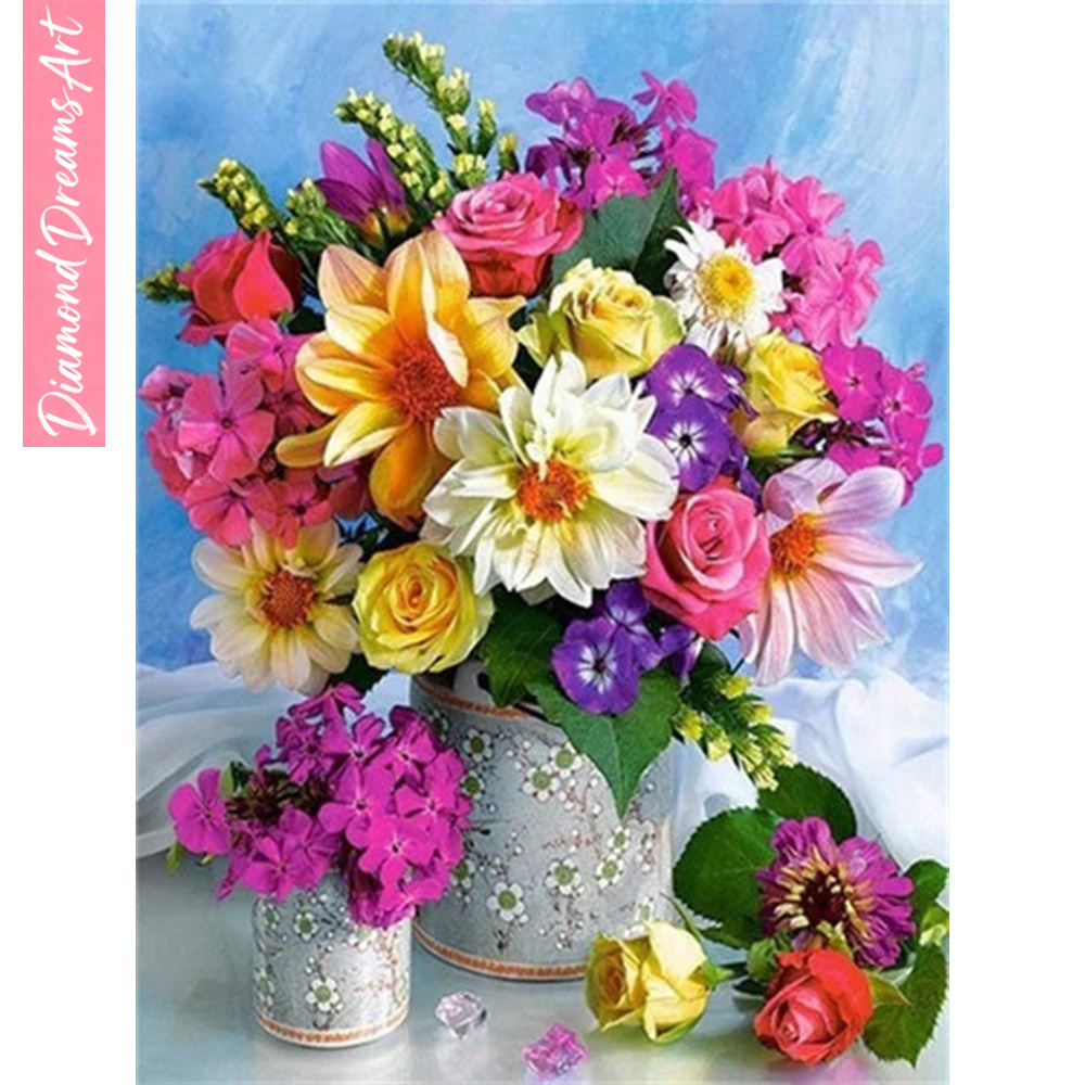 Full Diamond Mosaic Flower 5D  - đánh giá và giá Art Craft Rose