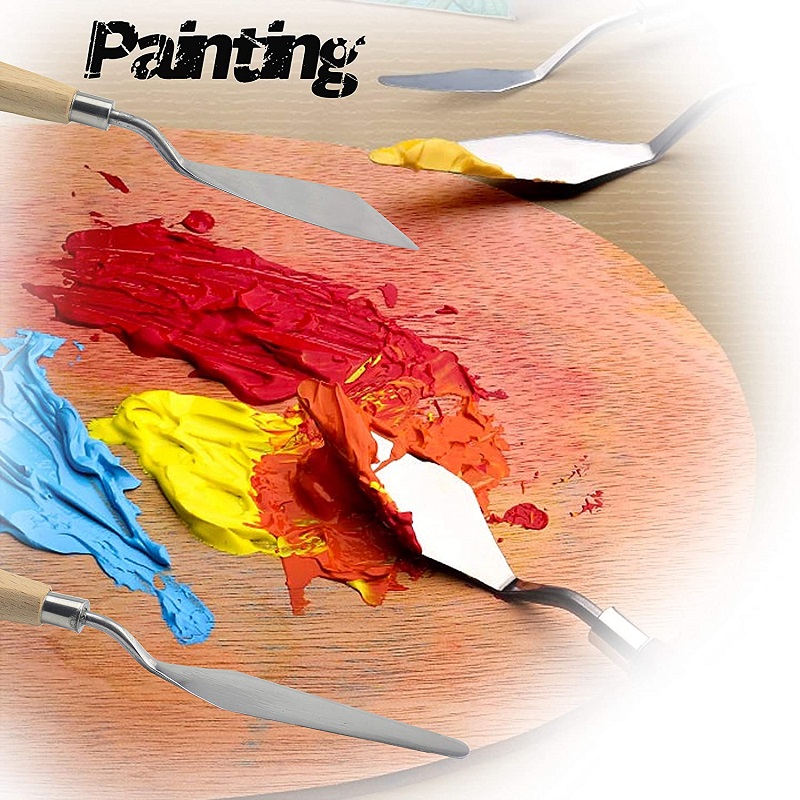 1-5 Chiếc Lớn Bảng Dao Cho Tin - đánh giá và giá Painting Knife Palette