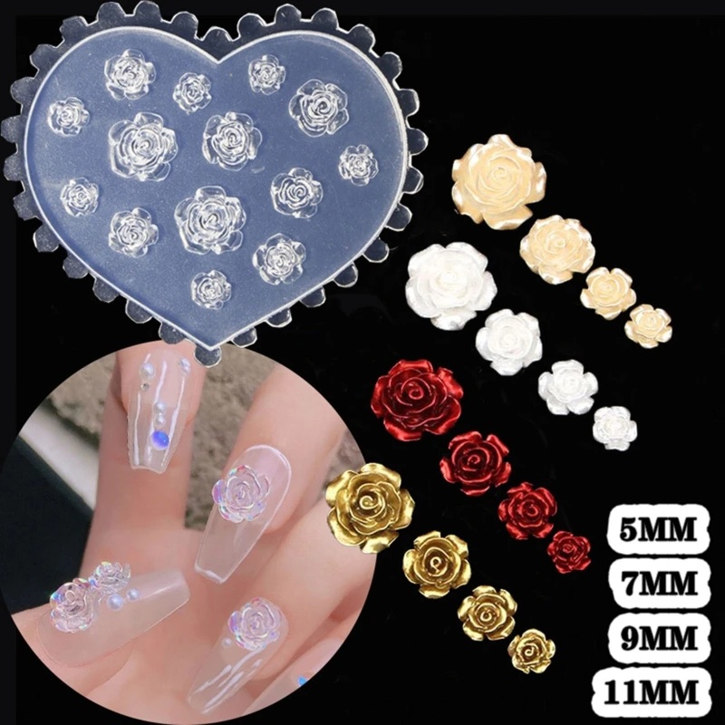 3D Rose Flower Nail Art Decora - đánh giá và giá Art Craft Rose