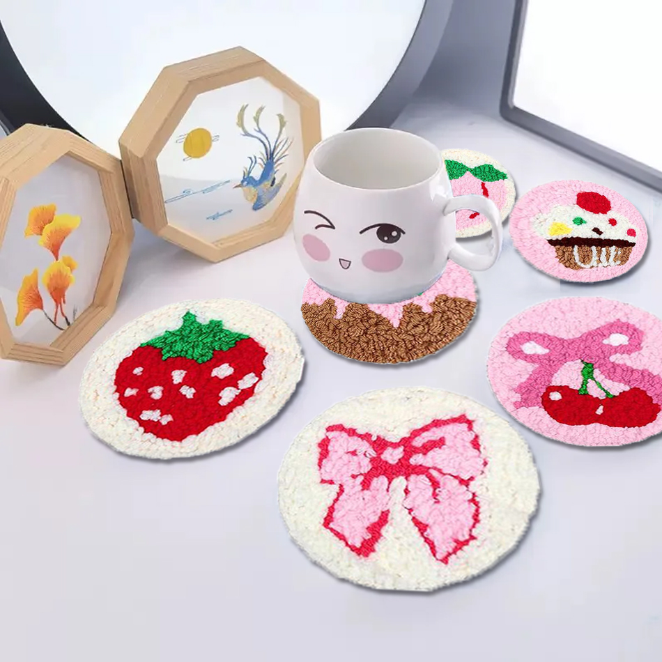 SDOYUNO 6pcs Punch Needle Coas - đánh giá và giá Art Craft Yarn