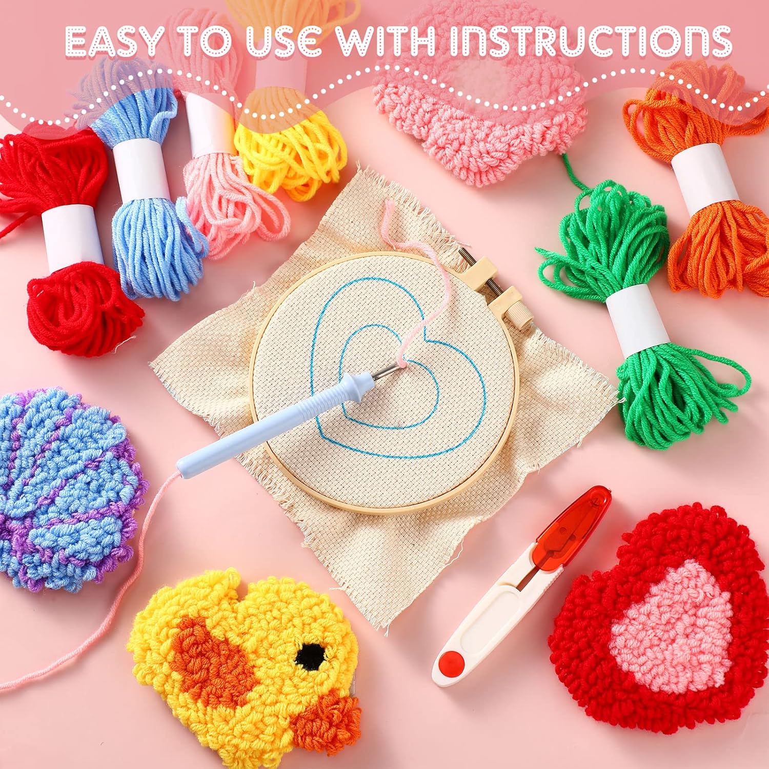 SDOYUNO 6pcs Punch Needle Coas - đánh giá và giá Art Craft Yarn