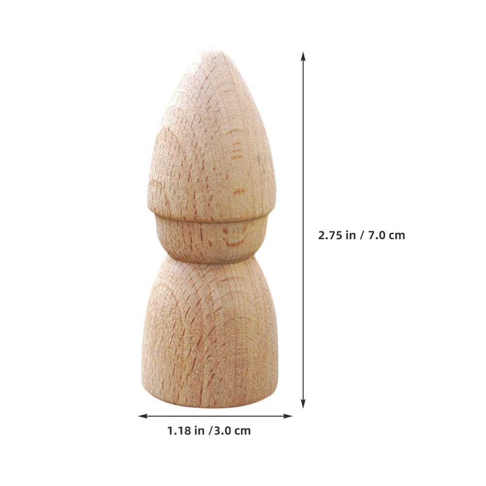 6Pcs Wooden Peg People Unpaint - đánh giá và giá Art Y Craft