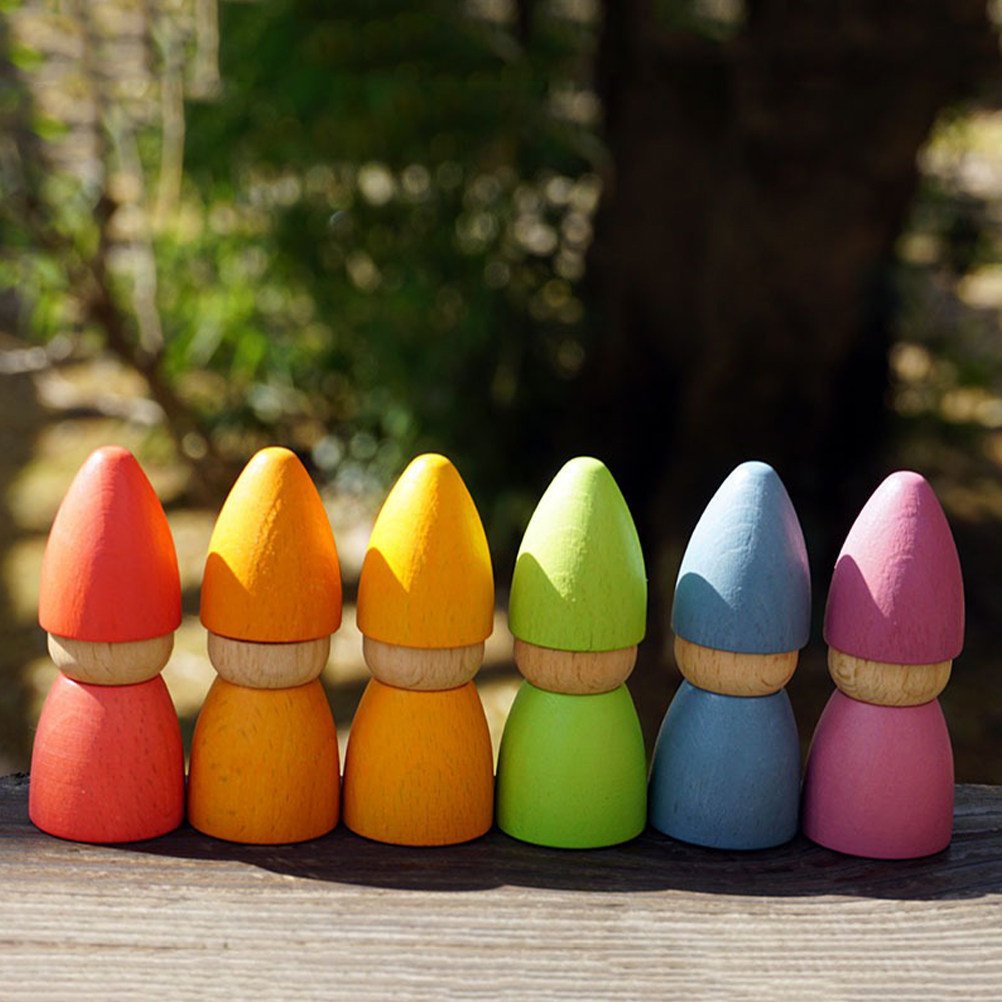 6Pcs Wooden Peg People Unpaint - đánh giá và giá Art Y Craft