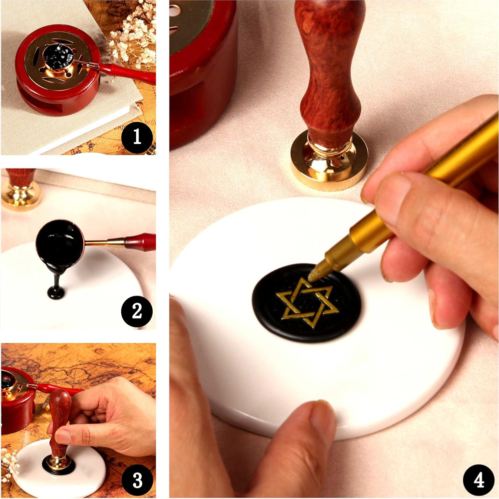 Personalized Wax Sealing Stamp - đánh giá và giá Batik Wax Kit