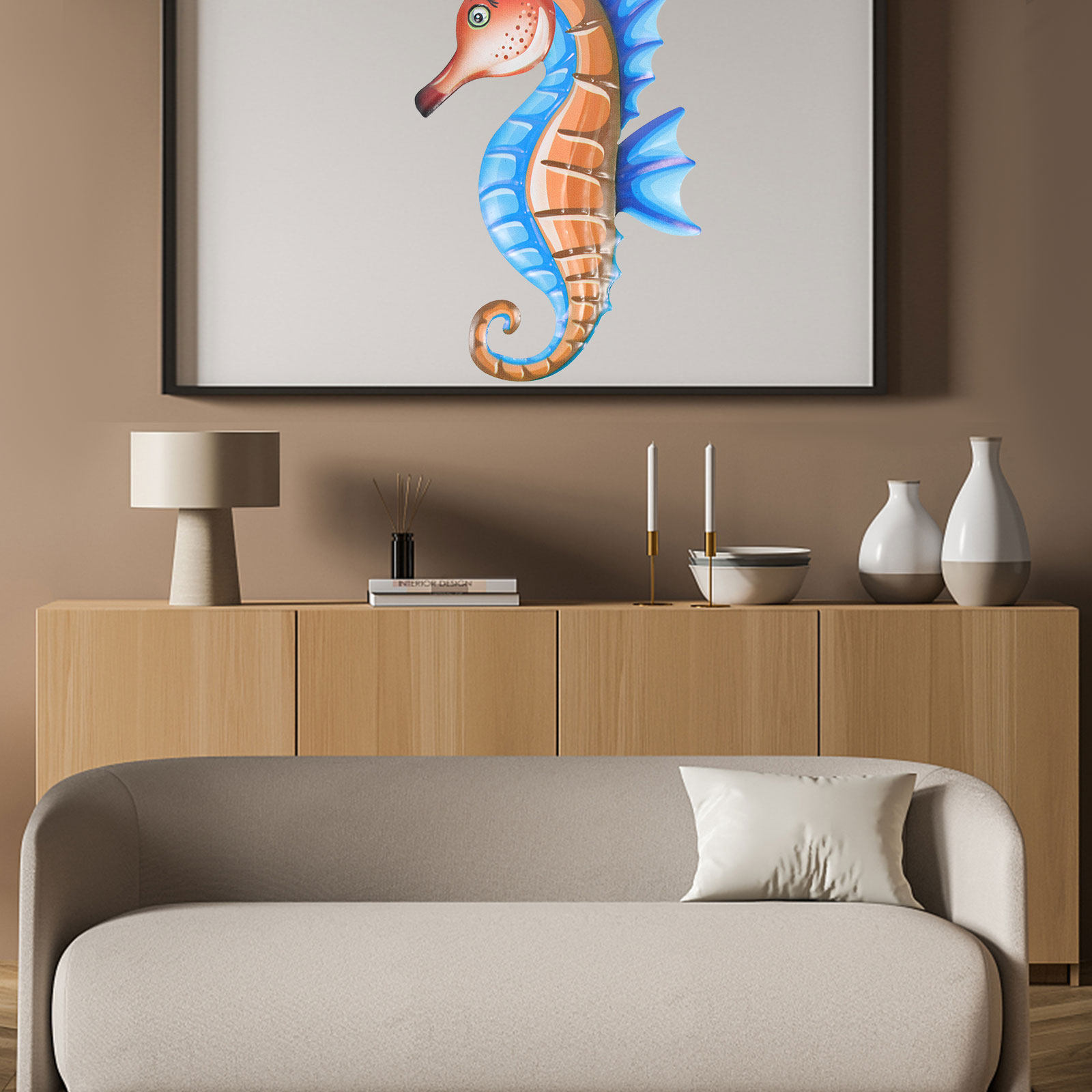 Metal Sea Horse Wall Hanging D - đánh giá và giá Art Craft Horse