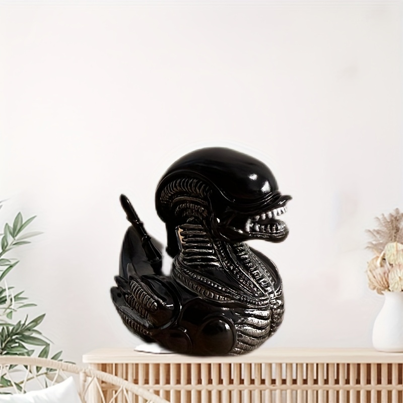 Alien Duck Resin Statue，Evil A - đánh giá và giá Art Craft Duck