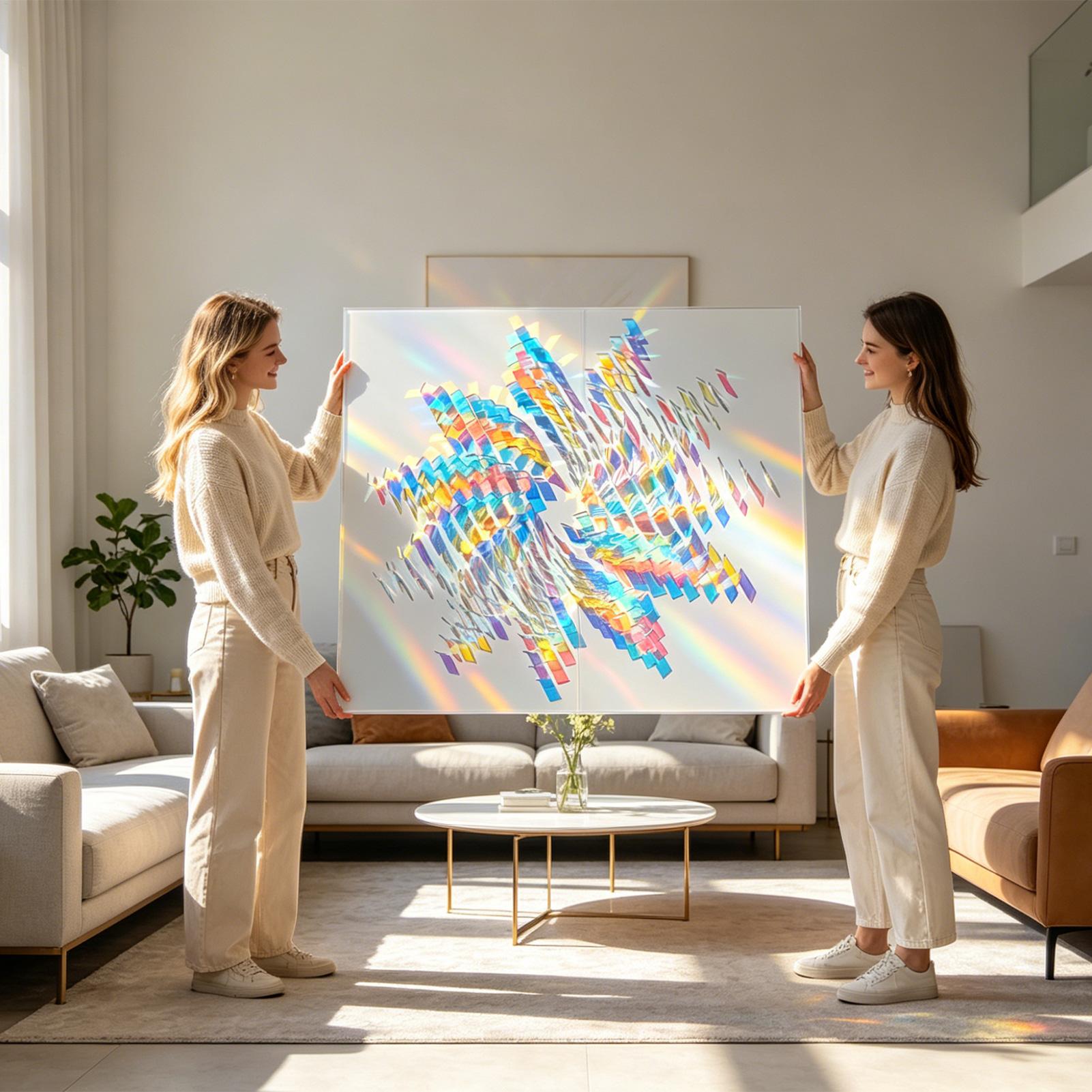 50/100Pcs Mini Rainbow Hologra - đánh giá và giá Artwork Craft