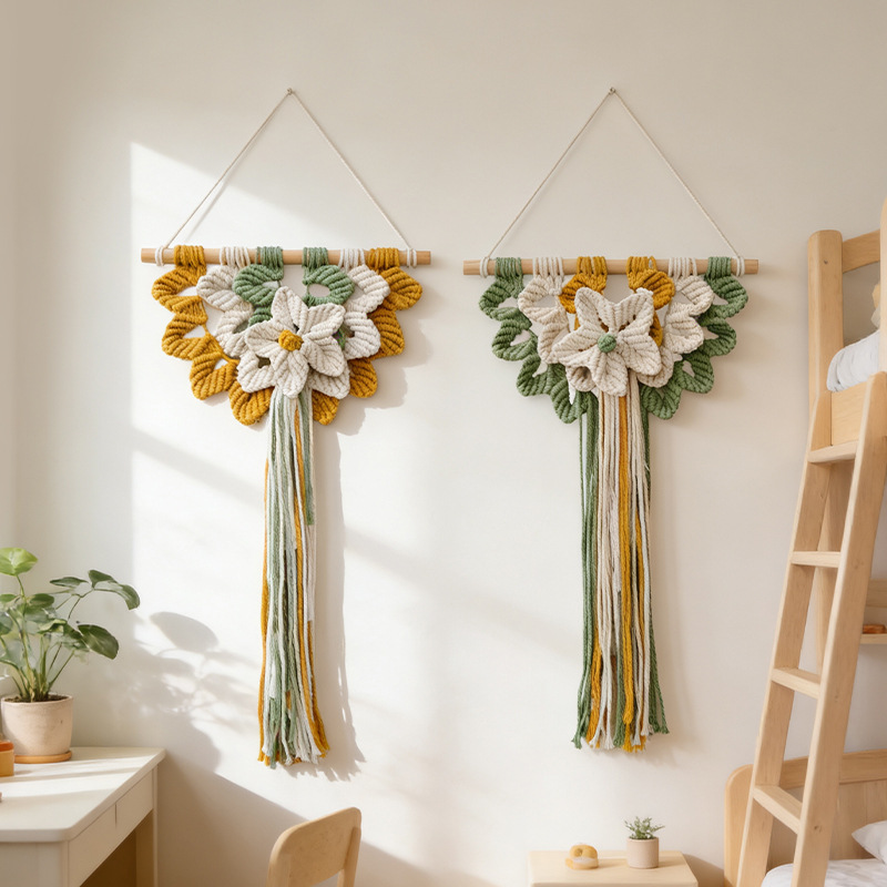 Woven Wall Hanging Boho Geomet - đánh giá và giá Art And Craft For Nursery