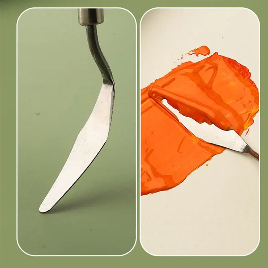 7/14Pcs Stainless Steel Oil Pa - đánh giá và giá Painting Knife Palette