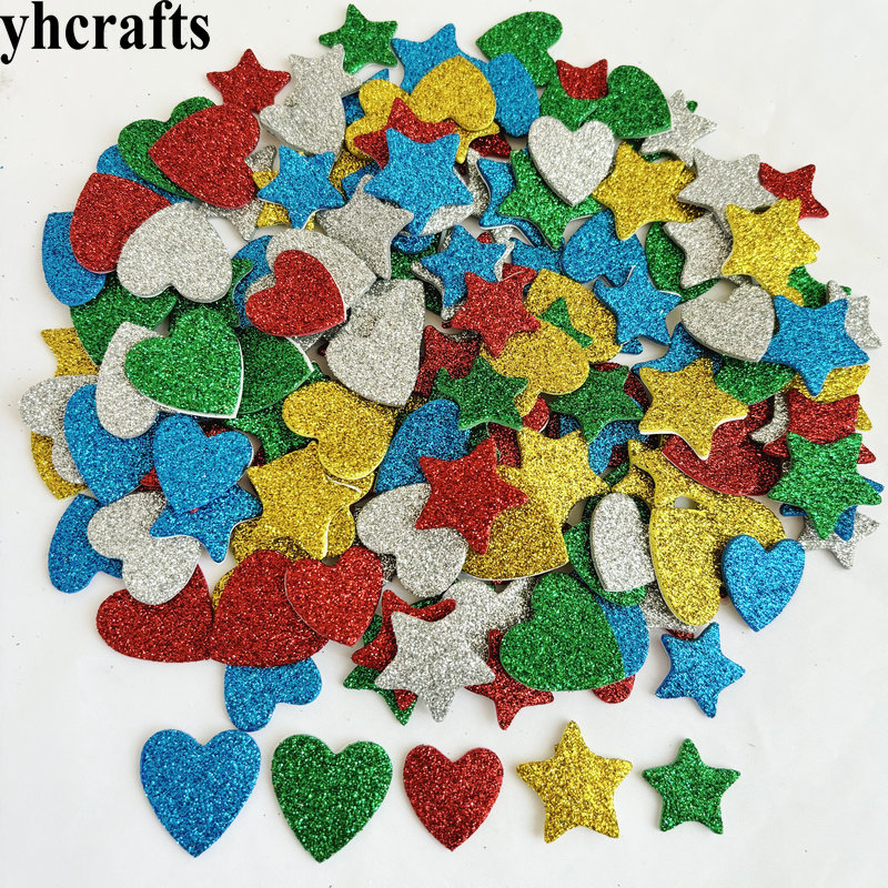 150PCS/LOT.Glitter star and he - đánh giá và giá Art Craft For Kindergarten