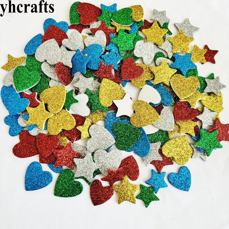 150PCS/LOT.Glitter star and he - đánh giá và giá Art Craft For Kindergarten