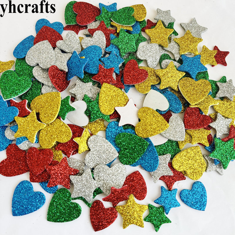 150PCS/LOT.Glitter star and he - đánh giá và giá Art Craft For Kindergarten