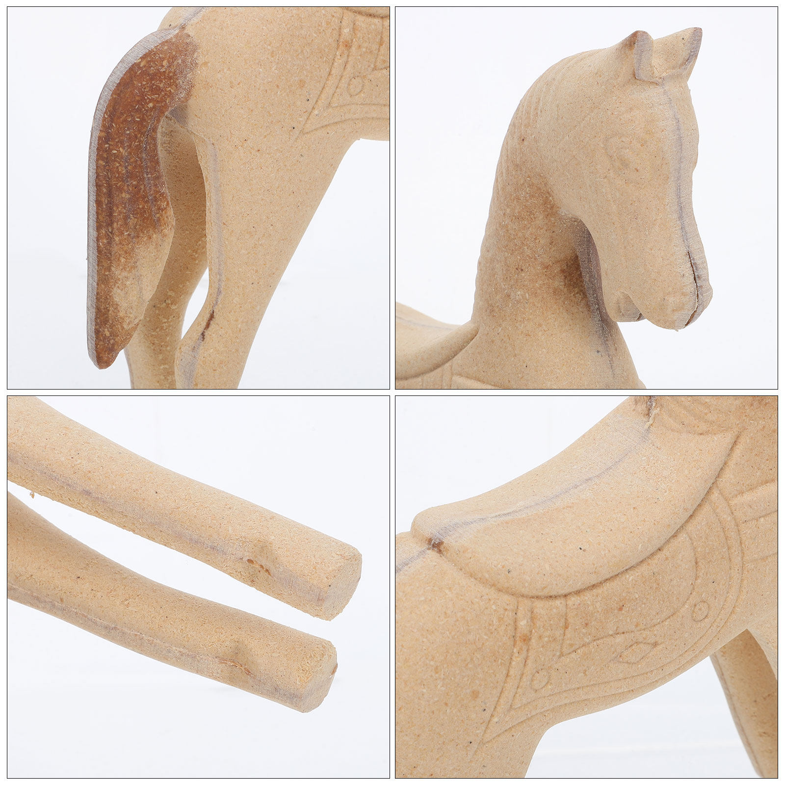 Unfinished Wood Horse 8.2x6.7  - đánh giá và giá Art Craft Horse