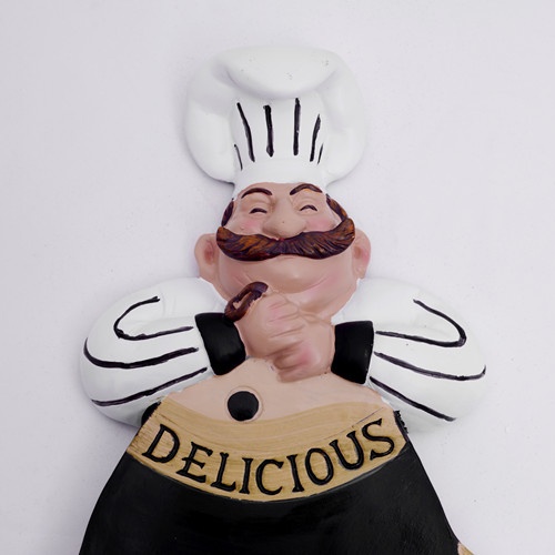 Chef and Fish Figurine Message - đánh giá và giá Art Craft Bakery