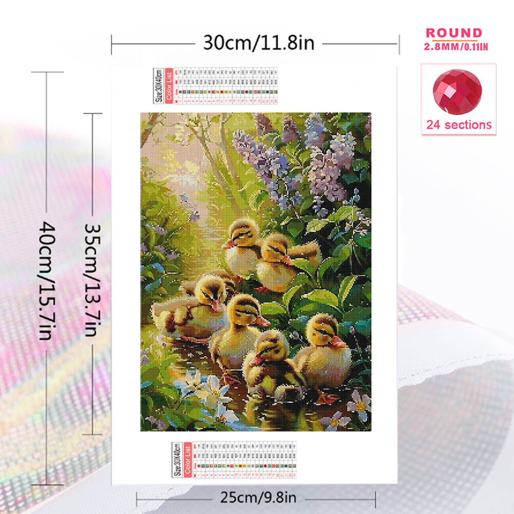 Frameless, 5D DIY Diamond Pain - đánh giá và giá Art Craft Duck