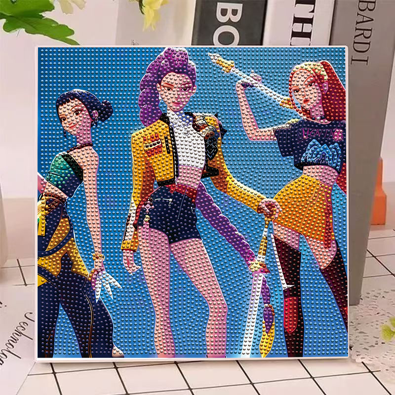 Anime Hunters Gilrs Lumi Mila  - đánh giá và giá Art Craft Painting