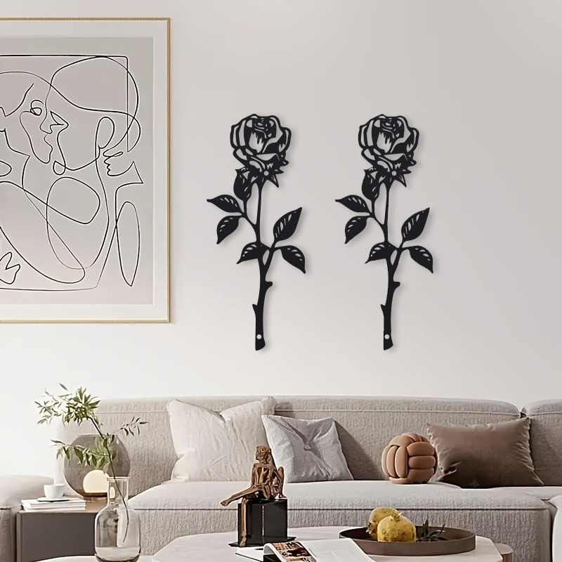 1pc Metal  Art Deco Rose Wall  - đánh giá và giá Art Craft Rose