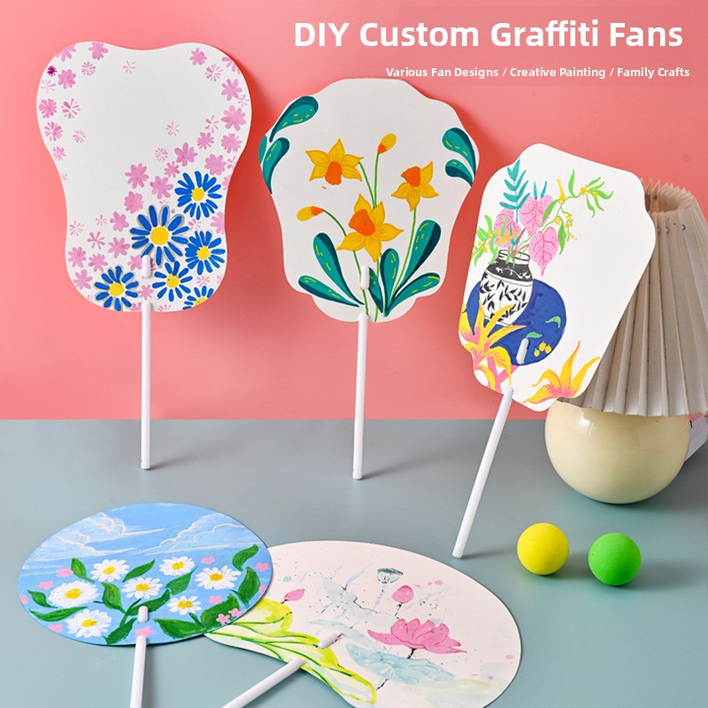 DIY Hand-Painted Fan Paper for - đánh giá và giá Art Craft For Kindergarten