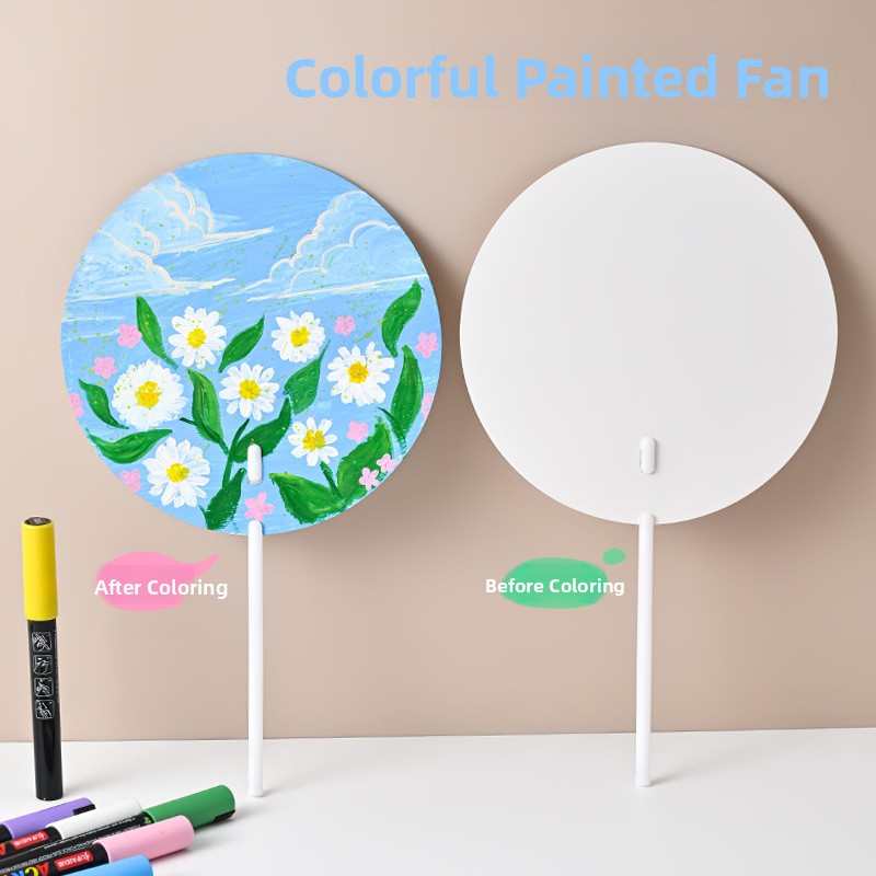 DIY Hand-Painted Fan Paper for - đánh giá và giá Art Craft For Kindergarten