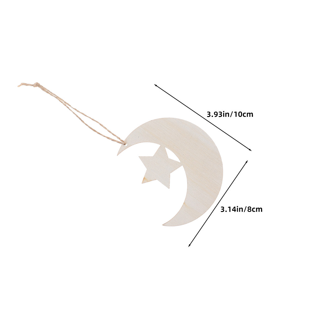 40Pcs Wood Moon Star Cutouts U - đánh giá và giá Art And Craft For Nursery