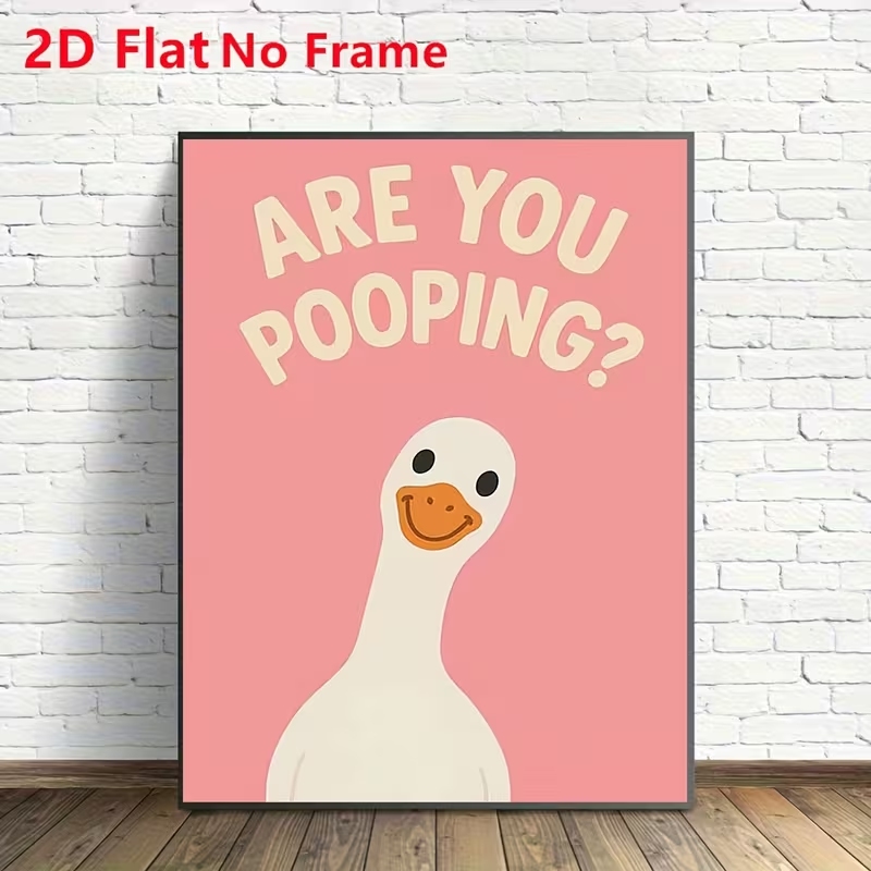 Modern Pink Are You Pooping Qu - đánh giá và giá Art Craft Duck