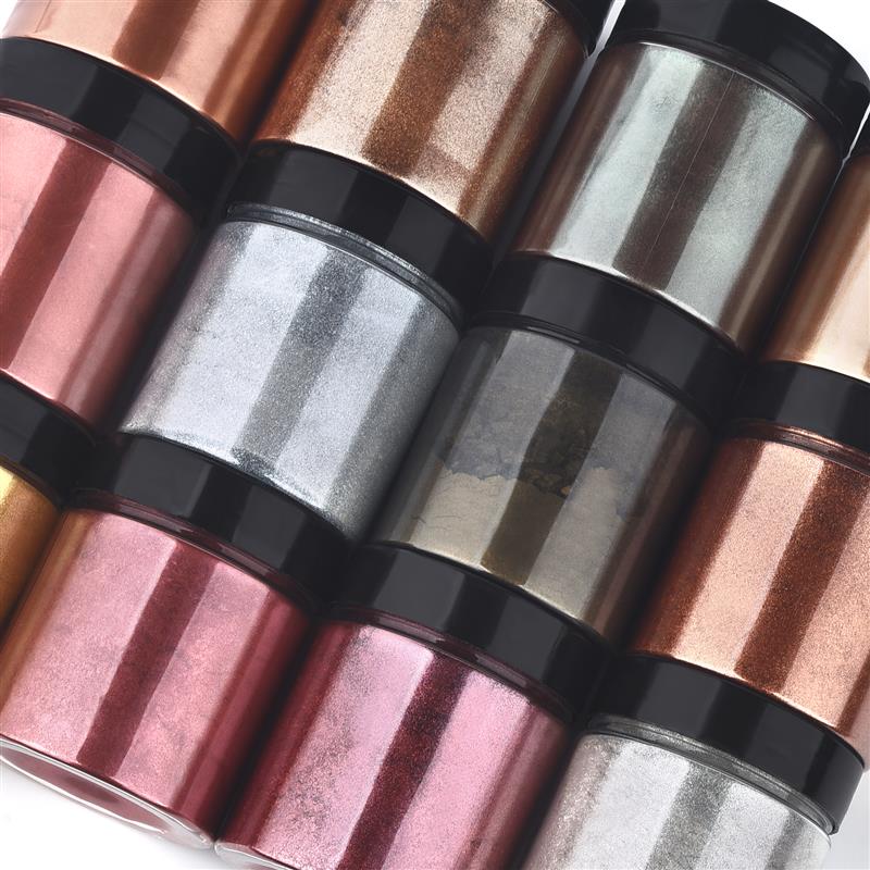 50g Shimmer Metallic Gold Silv - đánh giá và giá Resin Pigment Powder