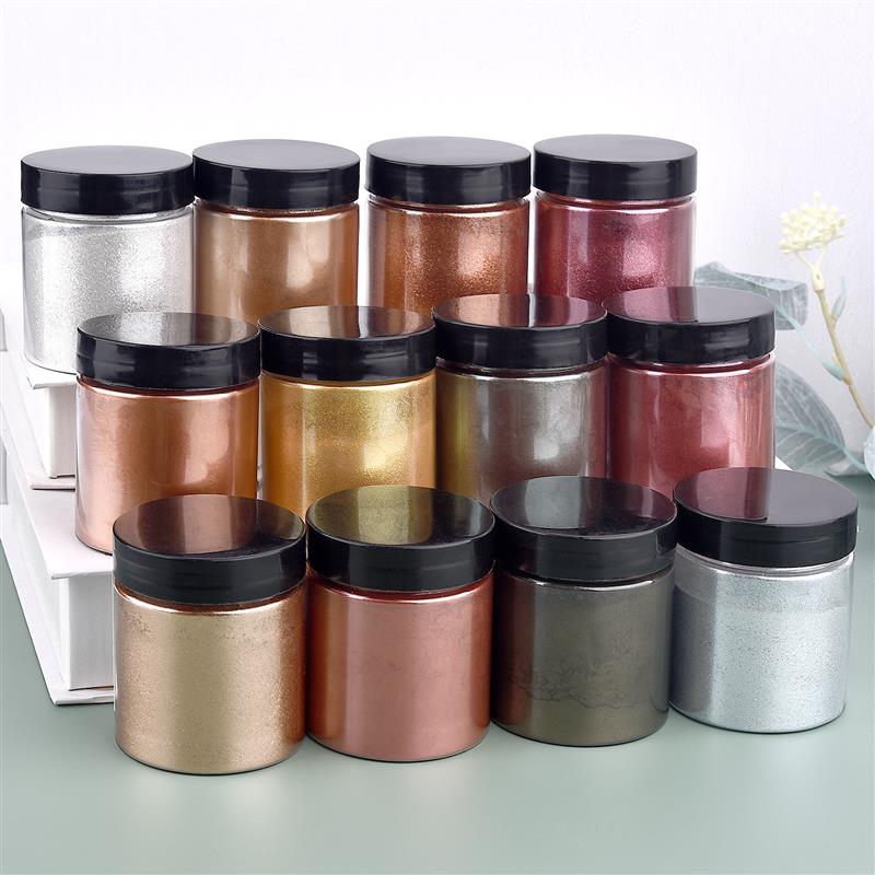 50g Shimmer Metallic Gold Silv - đánh giá và giá Resin Pigment Powder