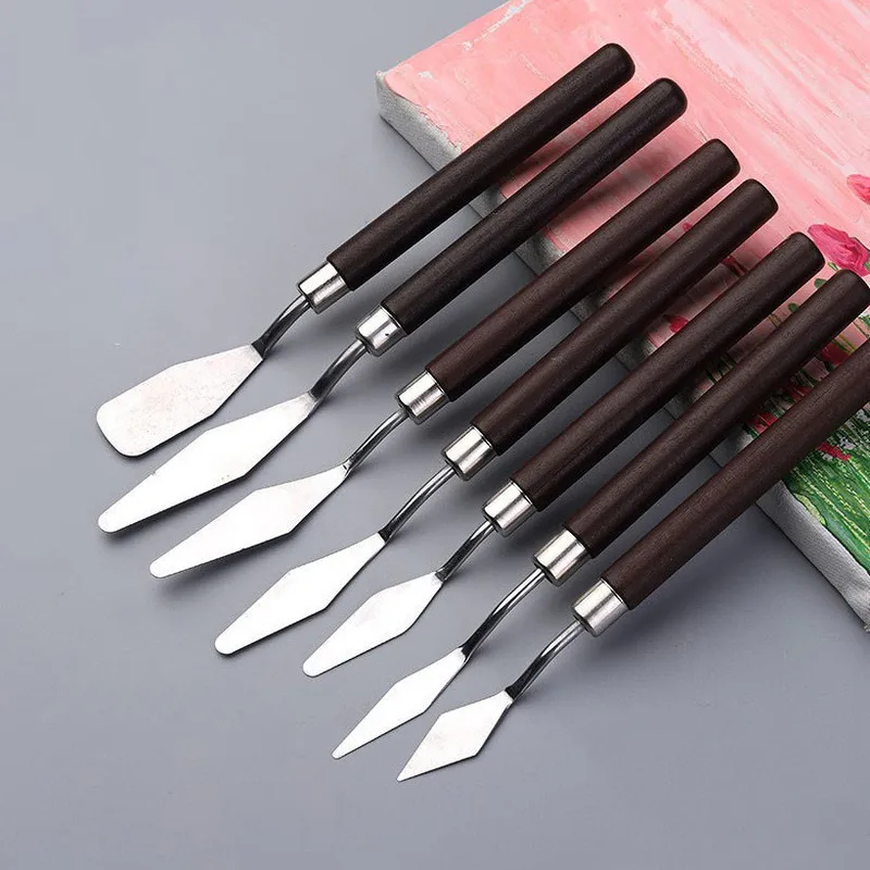 1/2 Set Oil Painting Scraper P - đánh giá và giá Painting Knife Palette