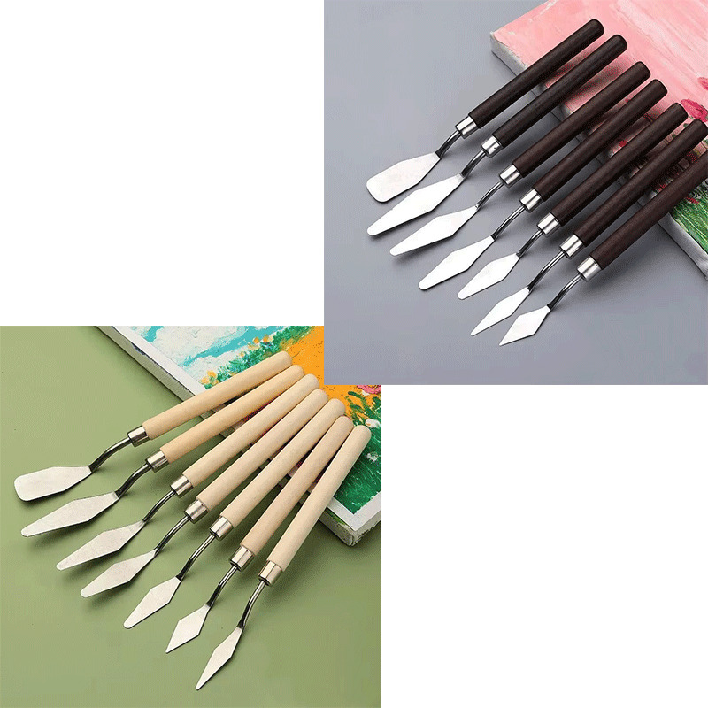 1/2 Set Oil Painting Scraper P - đánh giá và giá Painting Knife Palette