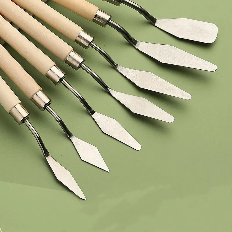 1/2 Set Oil Painting Scraper P - đánh giá và giá Painting Knife Palette