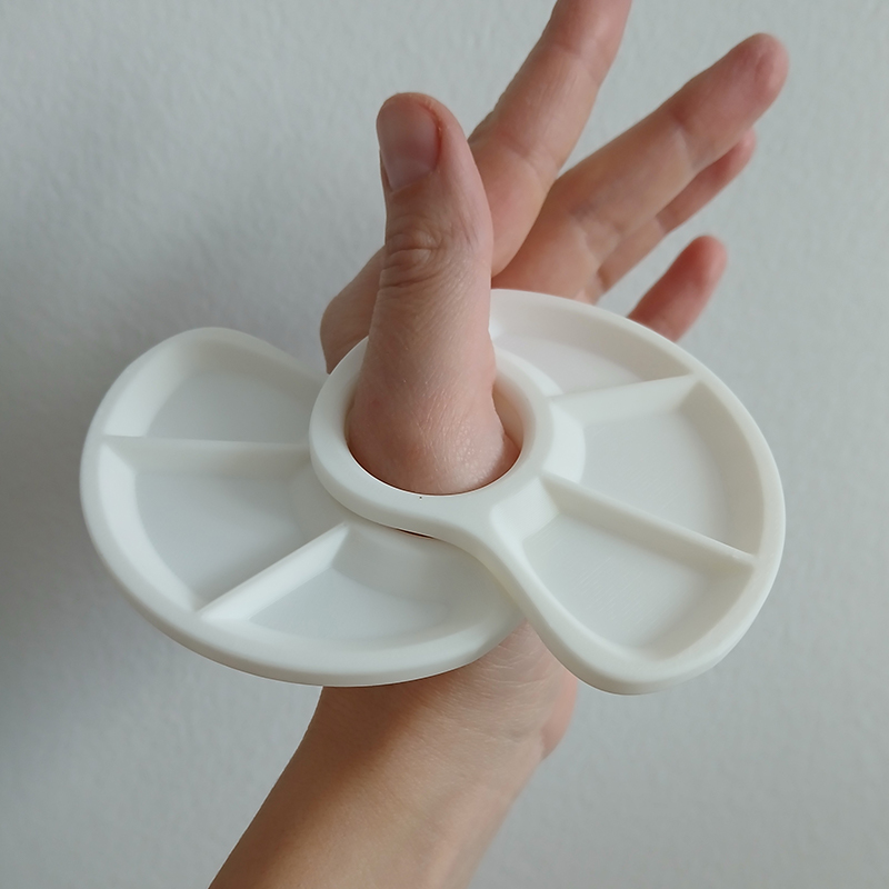 1/2pc Thumb Palette Ergonomic  - đánh giá và giá Art Craft Class