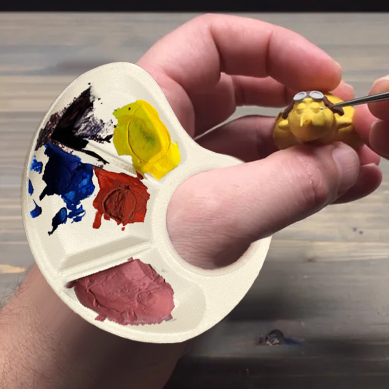 1/2pc Thumb Palette Ergonomic  - đánh giá và giá Art Craft Class