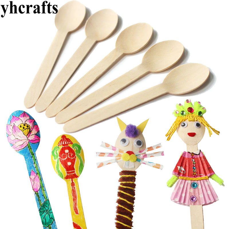 20PCS/LOT.Wood spoon arts and  - đánh giá và giá Art Craft For Kindergarten