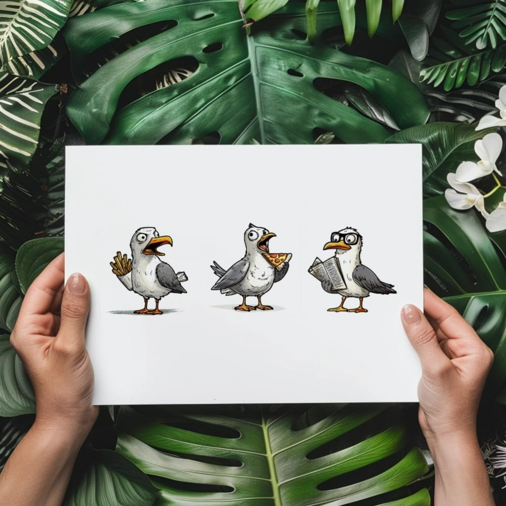 Seagulls Clear Stamps Bird Tra - đánh giá và giá Artwork Craft