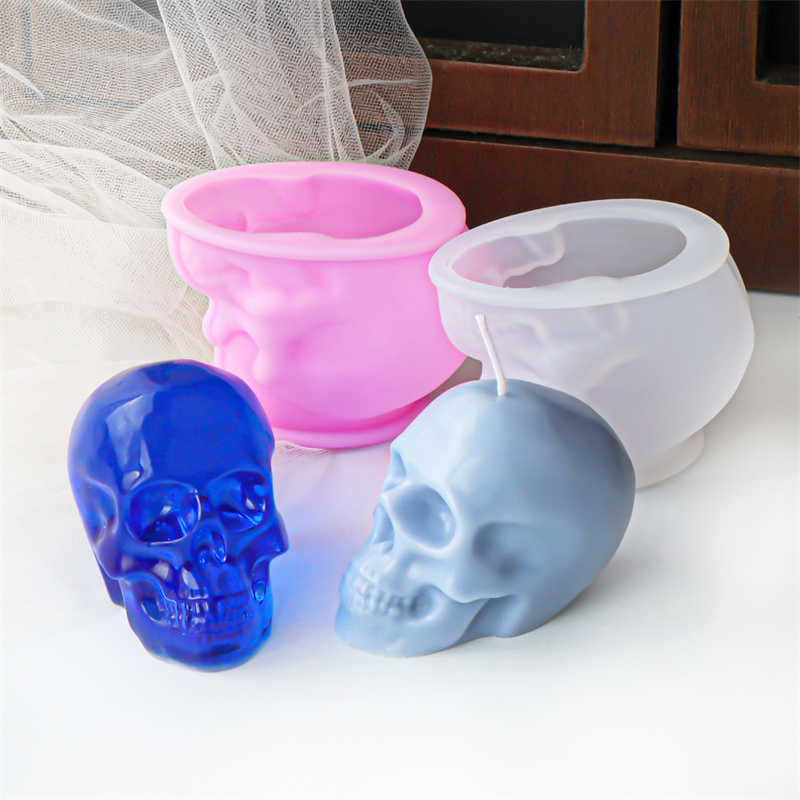 White and Pink Skull Candle Mo - đánh giá và giá Art Craft Holiday