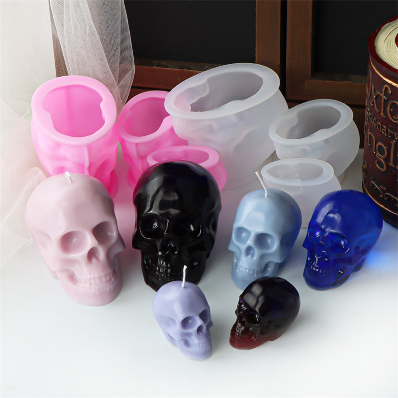 White and Pink Skull Candle Mo - đánh giá và giá Art Craft Holiday