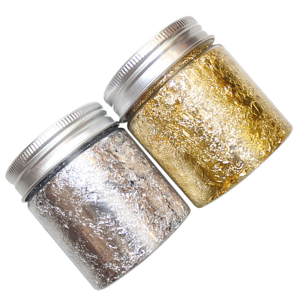 2 Bottles Gold Silver Nail Foi - đánh giá và giá Art Craft Easy With Paper