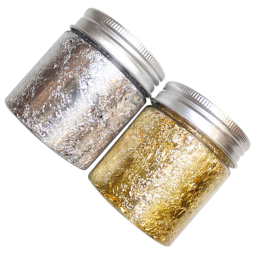 2 Bottles Gold Silver Nail Foi - đánh giá và giá Art Craft Easy With Paper