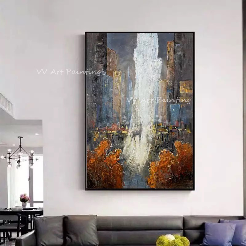 Hand-Painted Impasto Cityscape - đánh giá và giá Painting Knife Palette