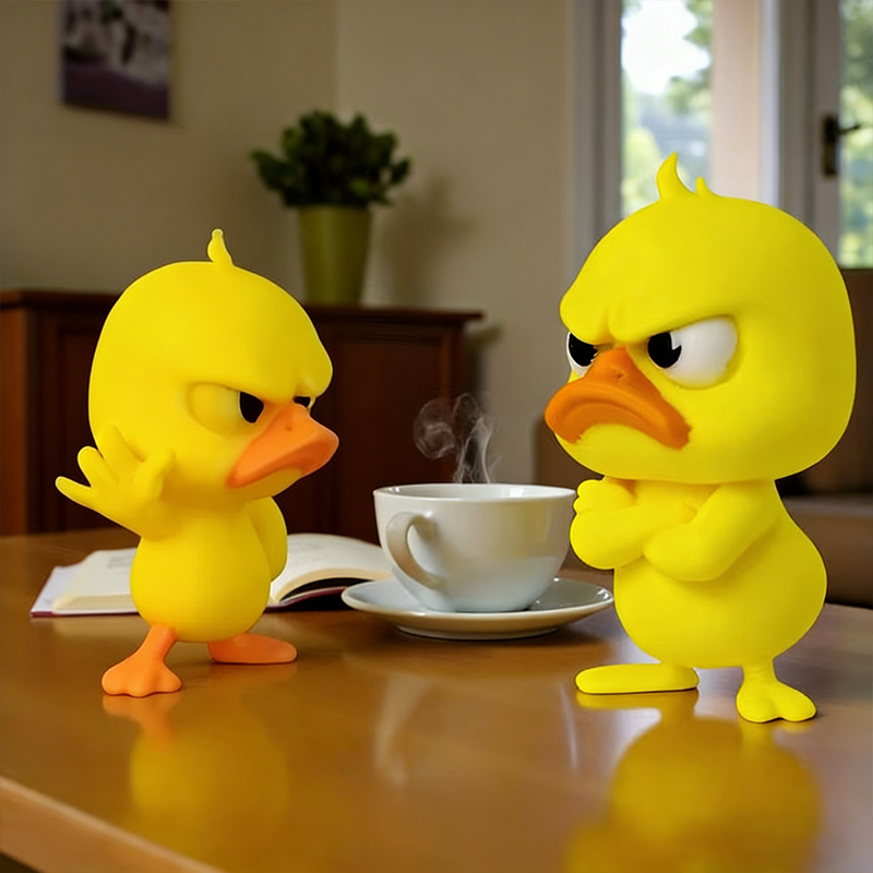 1/3pcs Angry Yellow Duck Statu - đánh giá và giá Art Craft Duck