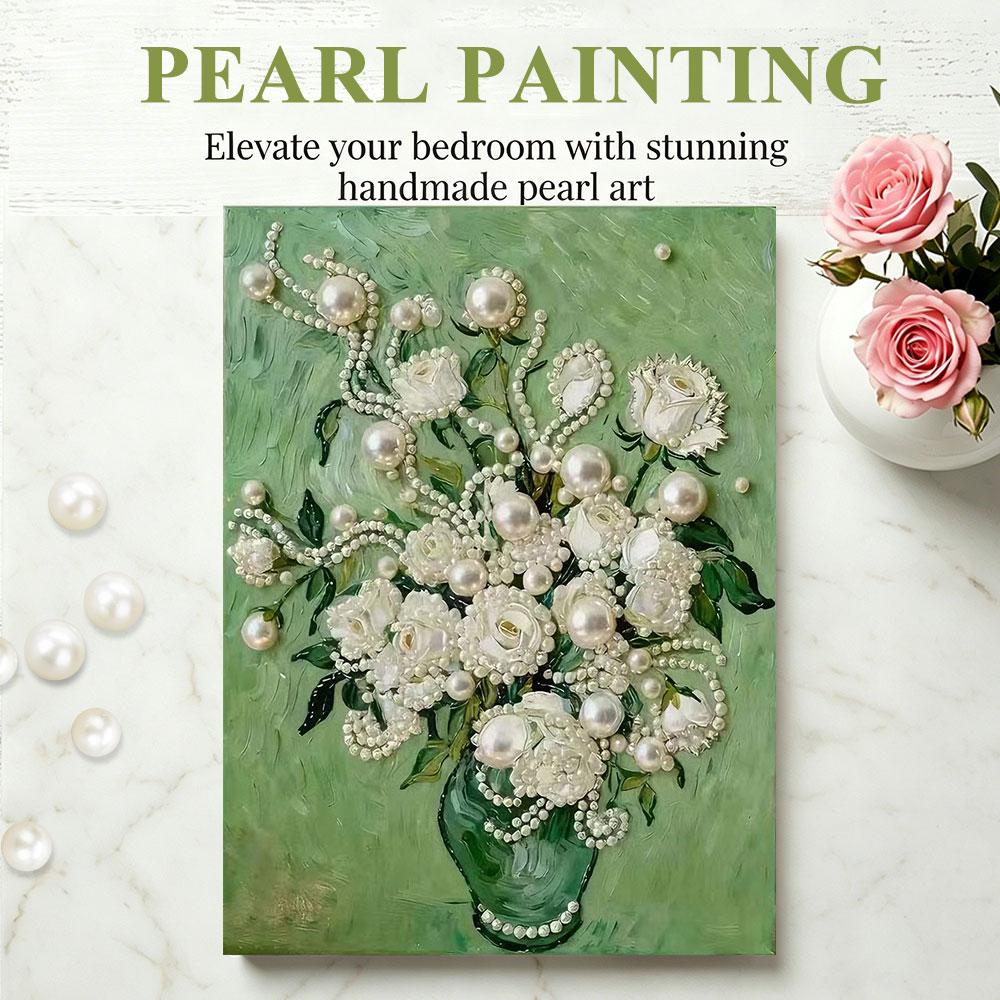 Huacan DIY Pearl Art Painting  - đánh giá và giá Art Craft Rose