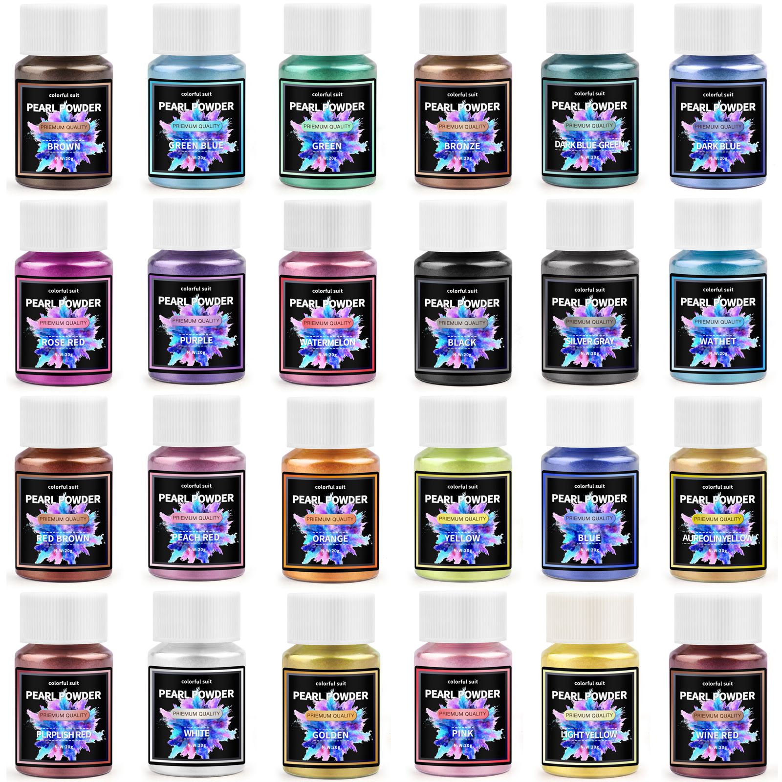 20ml Cosmetic Grade Pearlescen - đánh giá và giá Resin Pigment Powder